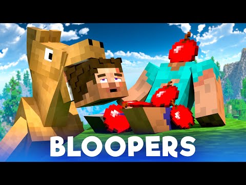 Lost Steve: BLOOPERS - Alex and Steve Life (Minecraft Animation)