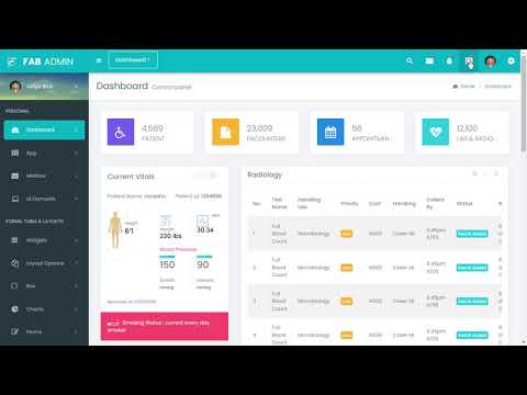 Hospital Dashboard Ui Kit Bootstrap Admin Template with LTR Light Theme