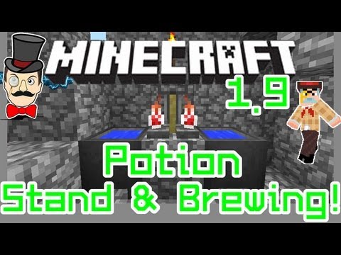 Minecraft 1.9 POTION BREWING STAND ! Recipes, Cauldron & More!