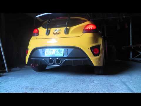 Veloster turbo installed Borla s type....