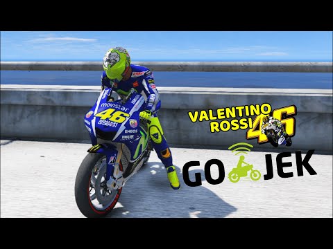VALENTINO ROSSI JADI GOJEK - GTA 5 MOD