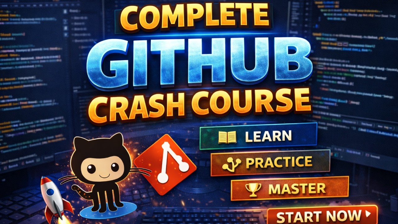 Complete GitHub Crash Course for Beginners 2026 | Git & GitHub Full Tutorial