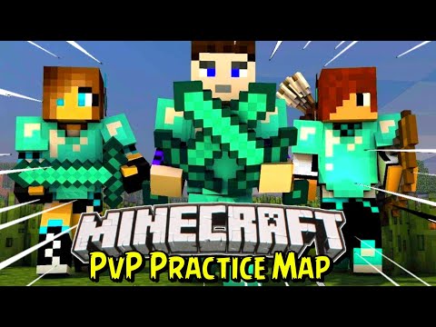 Minecraft Best PVP Practice Map For Minecraft Pocket Edition | How To PvP Practice in Minecraft
