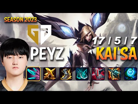 GEN Peyz KAI'SA vs DRAVEN ADC - Patch 13.17 KR Ranked