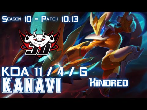JDG Kanavi KINDRED vs EKKO Jungle - Patch 10.13 KR Ranked