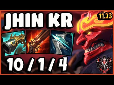 Jhin ADC vs Miss Fortune / KR Grandmaster  / Patch 11.23 [ 10 / 1 / 4 ] ✅