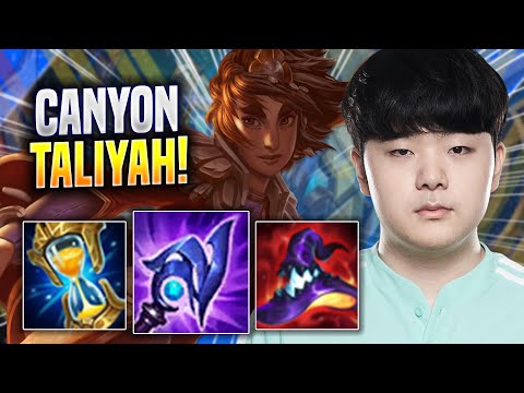 CANYON IS A MONSTER WITH TALIYAH! - DK Canyon Plays Taliyah JUNGLE vs Graves! | Season 2022