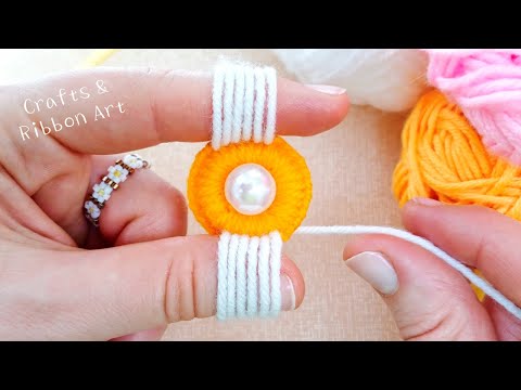 It's so Beautiful 💖🌟 Superb Flower Craft Idea with Wool - DIY Amazing Chamomile Flower Design