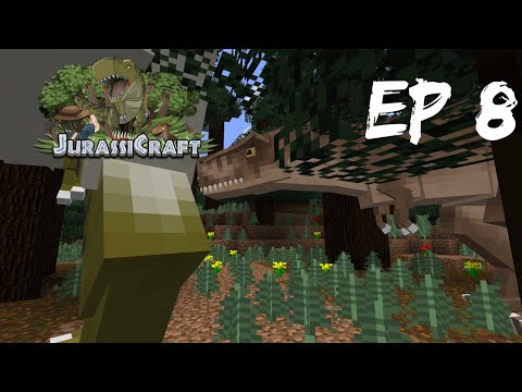Unleashing Prehistoric Creatures in Minecraft Jurassicraft Ep 8: SPINOSAURUS and WIND TURBIND!!!!!