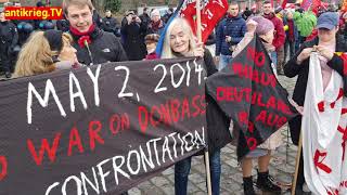 Eindrücke von der LL-Demo - Remember Odessa Massaker 2014 - Hände weg von Russland (antikriegTV)