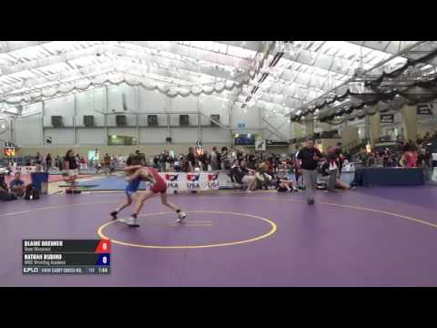 39-42 5th Place - Blaine Brenner (Team Wisconsin) vs. Nathan Rubino (MWC Wrestling Academy)