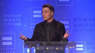 Colton Haynes Receives the HRC Visibility Award video