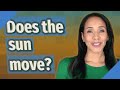 Does the sun move?
