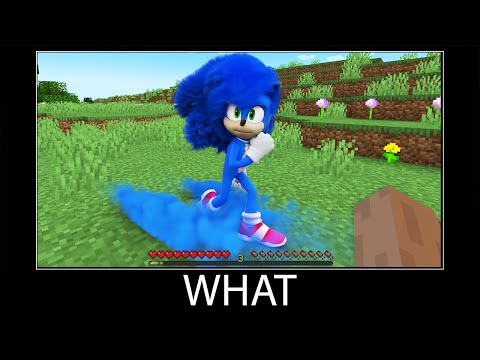 Minecraft wait what meme part 209 realistic minecraft Sonic the hedgehog 3