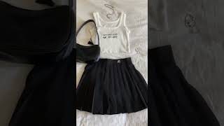 Download lagu Black skirt and white tank top outfit!💅🏻Find outfit links IG:simaandgabi mp3