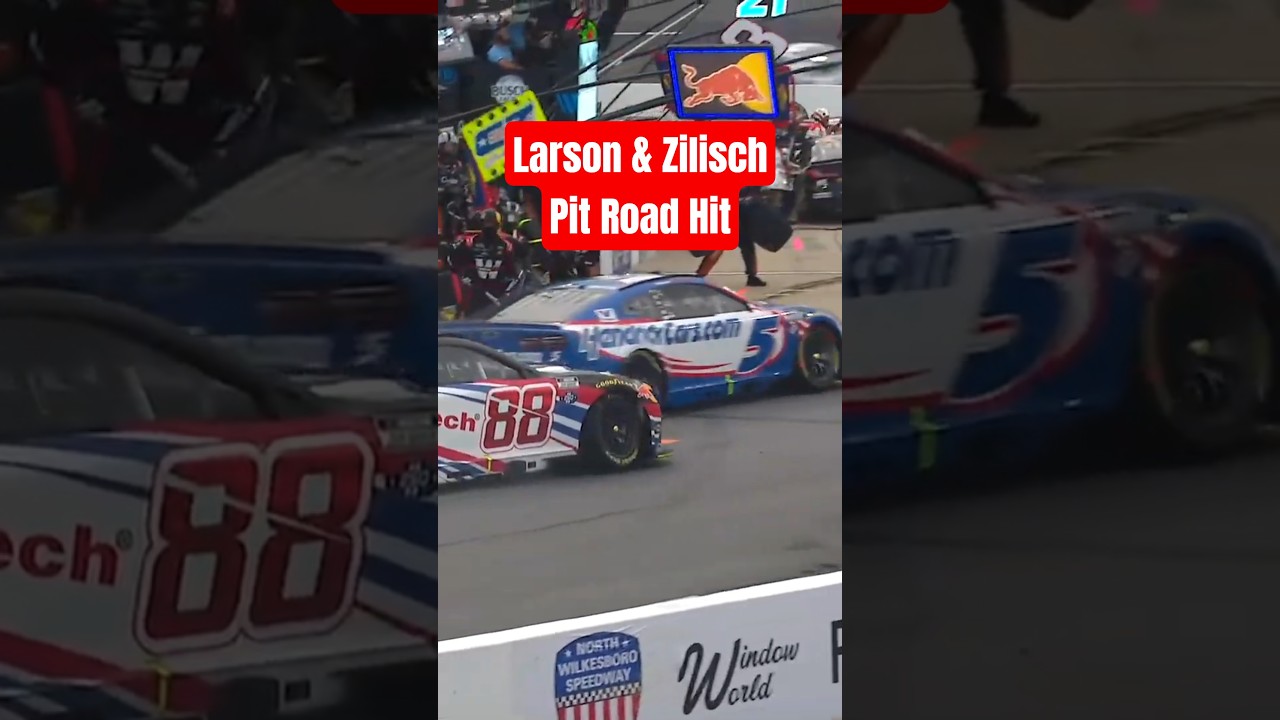 Kyle Larson's wheel damage caused by rookie contact