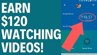 Earn $120 Free PayPal Money Watching Videos! *PROOF* thumbnail