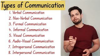 Types of communication Verbal, Formal, Non verbal, Informal, Visual, Audio-Visual in Hindi