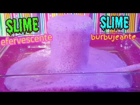 HAZ Slime burbujeante haciendo slime efervescente DIY Video