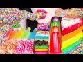 ASMR RAINBOW HONEY JELLY NIK L NIP WAX BOTTLE CAKE POP 레인보우 꿀 젤리 닉클립 왁스병 �