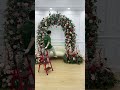 Angela Flower Luxury Green Plant Leaves Babysbreath Rose Floor Floral  #backdrop #diy #wedding