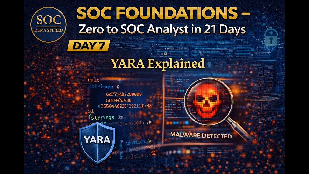 Day 7 – YARA Explained: How SOC Analysts Detect Malware