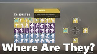 How To Equip And Use Your Emotes - Where Do I Find My Emotes - Destiny 2: New Player Guide