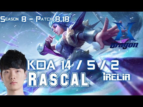 KZ Rascal IRELIA vs TALON Mid - Patch 8.18 KR Ranked