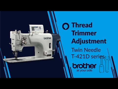 HOW TO Adjust/Repair Thread Trimmer [Brother Twin Needle Sewing Machine]