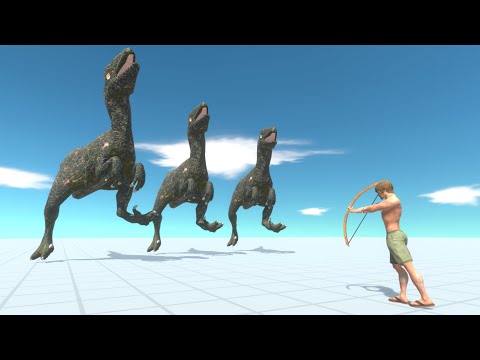 GIANT RAPTOR PACK vs UNITS - Animal Revolt Battle Simulator