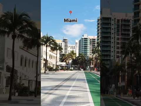 Miami is where the city meets the sea. #miami #travel #shorts #beach #fyp