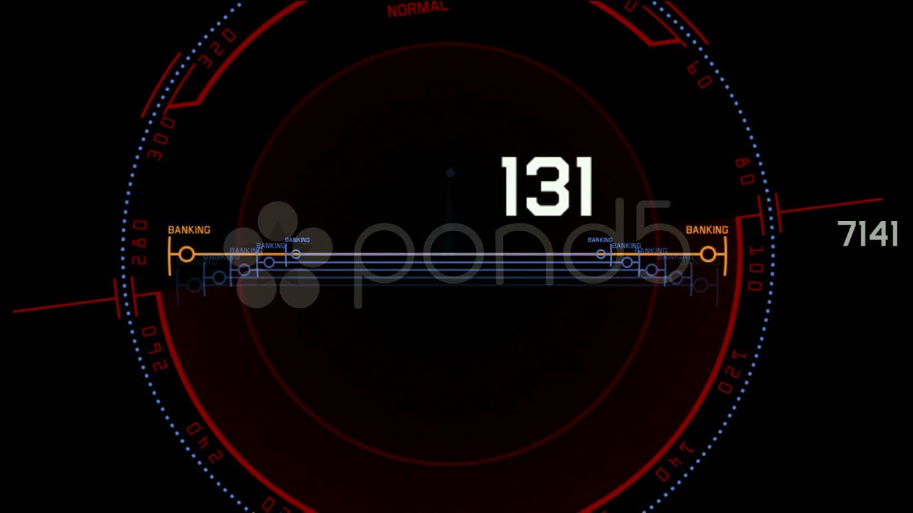 Radar Gps Navigation Screen Display,computer Game Interface,tech Software Panel. Stock Footage