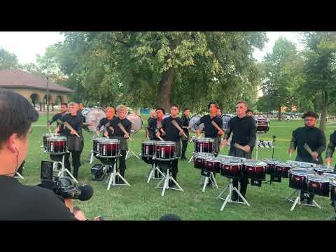 Carolina Crown Drumline - 2023 DCI Prelims - Lot warmup (3) | Flow Paradiddle