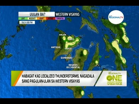 One Western Visayas: Localized Thunderstorms, Nagadala sang Pag-ulan sa Western Visayas