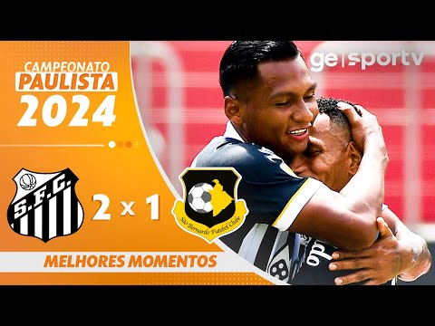 Gols e lances de Santos x São Bernardo