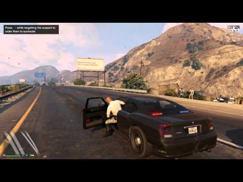 GTA 5 PC mod | LSPDFR police patrol and traffic stops | Speed radar