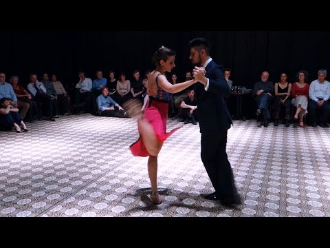  Nadia Johnson  and  Sebastian Jimenez  are  dancing  to  the  vals  "  idilio Trunco  "  by  Alberto Castillo  in  2016