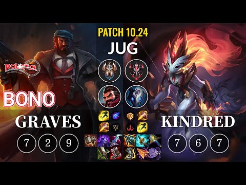 KT Bono Graves vs Kindred Jungle - KR Patch 10.24