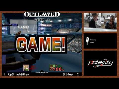 Outlawed 24 Project M - Forrest (Snake) vs UpSmash&Pray (Fox) - Grand Finals