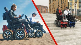 The Best Stair Сlimbing Wheelchair All terrain 4x4 - Caterwil GTS 4WD
