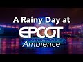 Rainy Day At Epcot Ambience Disney World Epcot Ambience