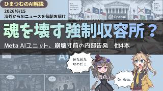 【今日のAIニュース】Meta AIユニットで深刻な内部崩壊の実態が内部告発で浮上/OpenAI調査など最新5選