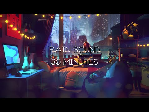 Glasshouse Study Room with Forest view and Large Windows - Rain Sounds for Focus and Relaxation