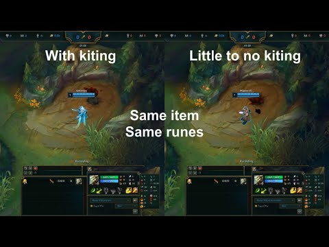 Kiting vs No Kiting jungle clear - How big is the difference? (2022)