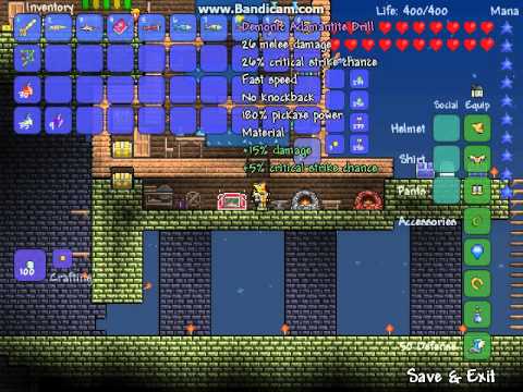 Terraria : How to craft Ep 2 : The Drill set