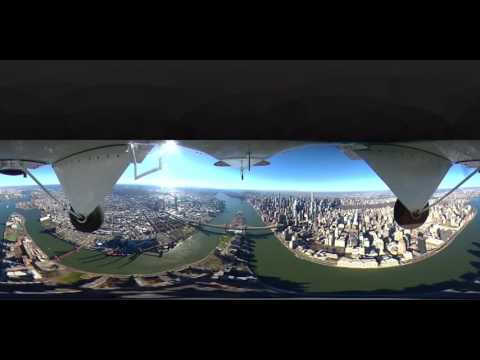 Flying Up The East River 360 view