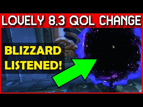 NICE! World of Warcraft 8.3 quietly received a HIGHLY REQUESTED QoL change! A PORTAL 🤣