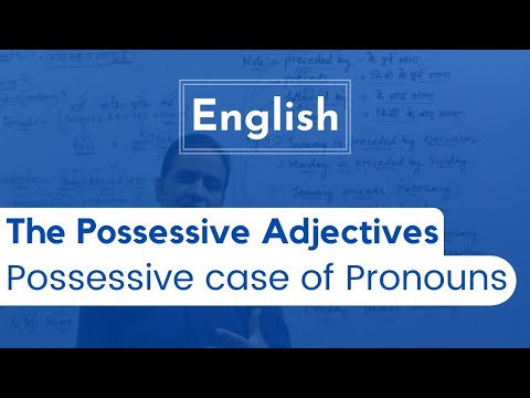 The Possessive Adjectives || Possessive case of Pronouns in English || Basic English