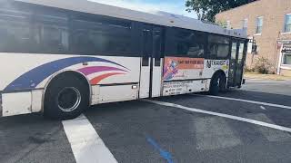 NJT Bus Route 703 (Sign as 308) arriving East Rutherford, NJ