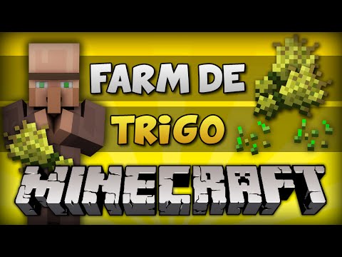 ✔ Minecraft: Farm de Trigo com Villager! (100% AUTOMÁTICA E INFINITO) [Tutorial PC e PE]